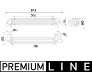 CI 614 000P Chladič turba BEHR *** PREMIUM LINE *** MAHLE