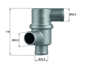 TH 37 80 Termostat, chladivo BEHR MAHLE