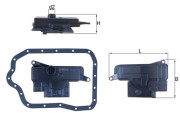 HX 234D Hydraulický filtr, automatická převodovka MAHLE