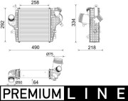 CI 637 000P Chladič turba BEHR *** PREMIUM LINE *** MAHLE