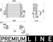 CI 640 000P Chladič turba BEHR *** PREMIUM LINE *** MAHLE