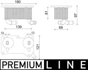 CLC 294 000P Olejový chladič, motorový olej BEHR *** PREMIUM LINE *** MAHLE