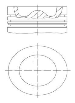 039 PI 00127 000 Píst MAHLE