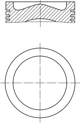 039 PI 00125 000 Píst MAHLE