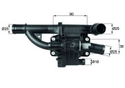 TH 40 83 Termostat, chladivo BEHR MAHLE