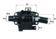 TH 41 83 Termostat, chladivo BEHR MAHLE