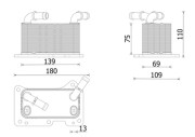 CLC 323 000P Olejový chladič, motorový olej BEHR *** PREMIUM LINE *** MAHLE