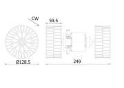 AB 323 000S vnitřní ventilátor MAHLE