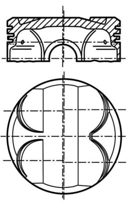 081 PI 00101 000 Píst MAHLE