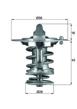 TX 83 76D Termostat, chladivo BEHR MAHLE