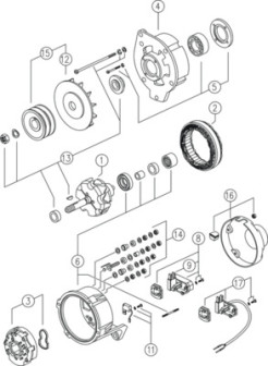 MG 302 MAHLE alternátor MG 302 MAHLE