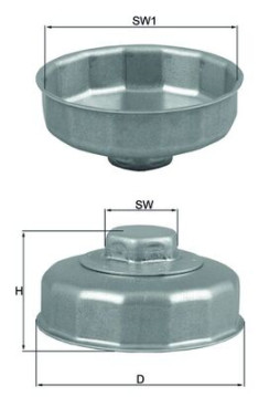 OCS 1 Klíč - olejový filtr MAHLE