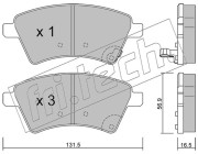 718.0 Brzdové destičky fri.tech.