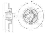 BD1270 Brzdový kotouč fri.tech.