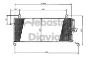 82D0225161A Kondenzátor, klimatizace WEBASTO