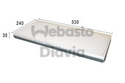 82D0325161A Filtr, vzduch v interiéru WEBASTO