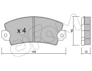 822-005-2 Brzdové destičky CIFAM