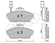 822-689-0 Brzdové destičky CIFAM