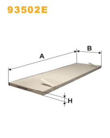93502E Filtr, vzduch v interiéru WIX FILTERS
