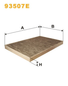 93507E Filtr, vzduch v interiéru WIX FILTERS