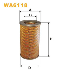 WA6118 Vzduchový filtr WIX FILTERS