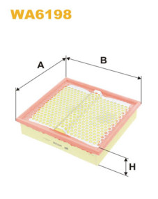 WA6198 Vzduchový filtr WIX FILTERS