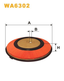 WA6302 Vzduchový filtr WIX FILTERS