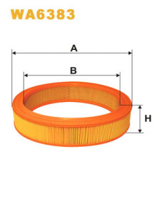 WA6383 Vzduchový filtr WIX FILTERS