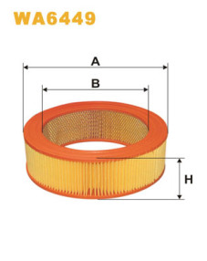 WA6449 Vzduchový filtr WIX FILTERS