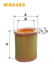 WA6485 Vzduchový filtr WIX FILTERS