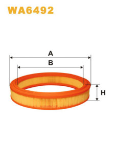 WA6492 Vzduchový filtr WIX FILTERS