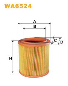 WA6524 Vzduchový filtr WIX FILTERS