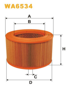 WA6534 Vzduchový filtr WIX FILTERS