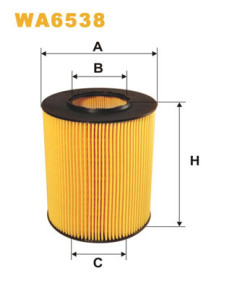 WA6538 Vzduchový filtr WIX FILTERS