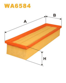 WA6584 Vzduchový filtr WIX FILTERS