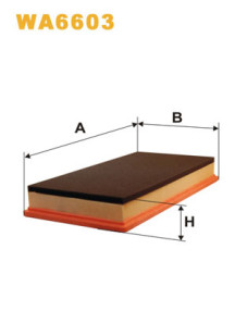 WA6603 Vzduchový filtr WIX FILTERS