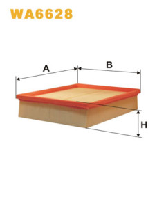 WA6628 Vzduchový filtr WIX FILTERS