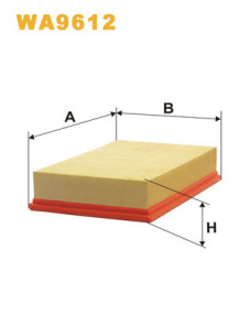 WA9612 Vzduchový filtr WIX FILTERS