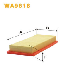 WA9618 Vzduchový filtr WIX FILTERS
