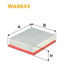 WA9843 Vzduchový filtr WIX FILTERS