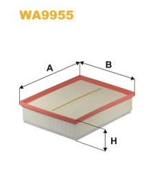 WA9955 Vzduchový filtr WIX FILTERS