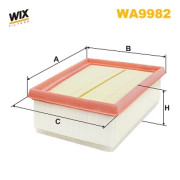 WA9982 Vzduchový filtr WIX FILTERS