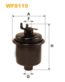 WF8119 WIX FILTERS palivový filter WF8119 WIX FILTERS