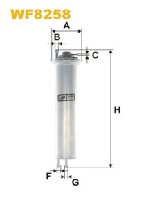 WF8258 WIX FILTERS palivový filter WF8258 WIX FILTERS