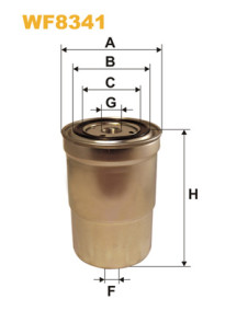 WF8341 WIX FILTERS palivový filter WF8341 WIX FILTERS