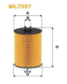 WL7557 WIX FILTERS olejový filter WL7557 WIX FILTERS