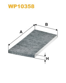 WP10358 Filtr, vzduch v interiéru WIX FILTERS