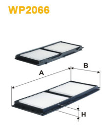 WP2066 Filtr, vzduch v interiéru WIX FILTERS