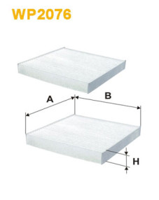 WP2076 WIX FILTERS filter vnútorného priestoru WP2076 WIX FILTERS