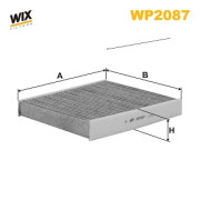 WP2087 WIX FILTERS filter vnútorného priestoru WP2087 WIX FILTERS